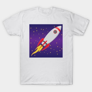 Rocket in space T-Shirt